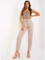 Dámské kalhoty model 18775294 001 Béžová - Sublevel Dámské kalhoty model 18775294 001 Béžová - Sublevel