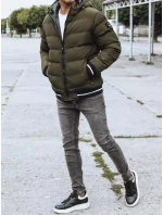 Pánska obojstranná zimná bunda zelená FashionStreet TX4199