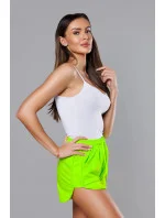 Dámske športové šortky v neónovo zelenej farbe (8K951-153) Dámske športové šortky v neónovo zelenej farbe (8K951-153)