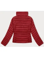 Červená prešívaná dámska bunda so stojačikom (16M9111-270)