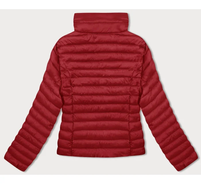 Červená prešívaná dámska bunda so stojačikom (16M9111-270)