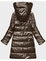 Hnědá dámská vypasovaná zimní bunda Line model 21247549 - ROSSE LINE Hnědá dámská vypasovaná zimní bunda Line model 21247549 - ROSSE LINE