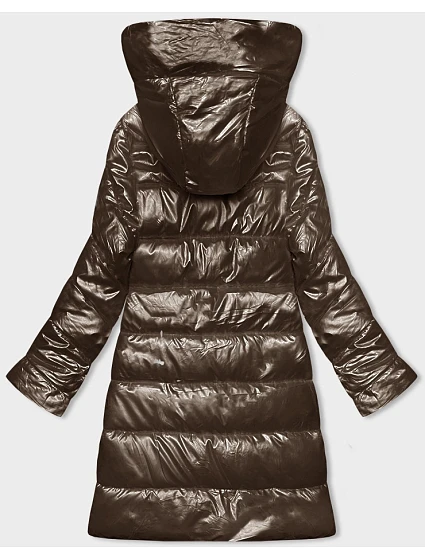 Hnědá dámská vypasovaná zimní bunda Line model 21247549 - ROSSE LINE Hnědá dámská vypasovaná zimní bunda Line model 21247549 - ROSSE LINE