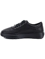Pohodlné černé dámské kožené polobotky model 22282620 - VINCEZA Pohodlné černé dámské kožené polobotky model 22282620 - VINCEZA
