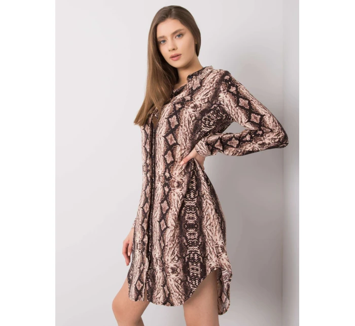 Šaty TO SK hnědá model 15133355 - FPrice Šaty TO SK hnědá model 15133355 - FPrice