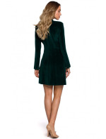 Sametové šaty zelené model 18003081 - Moe
