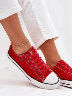 Dámske nízke tenisky Big Star - červené