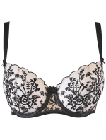 Dámska podprsenka V-10801 Čierna s béžovou - Axami