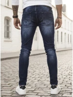 Pánske tmavomodré džínsové nohavice FashionStreet UX4148 Pánske tmavomodré džínsové nohavice FashionStreet UX4148