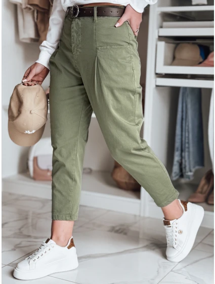 Dámské khaki kalhoty Dstreet model 21986293 - FashionStreet