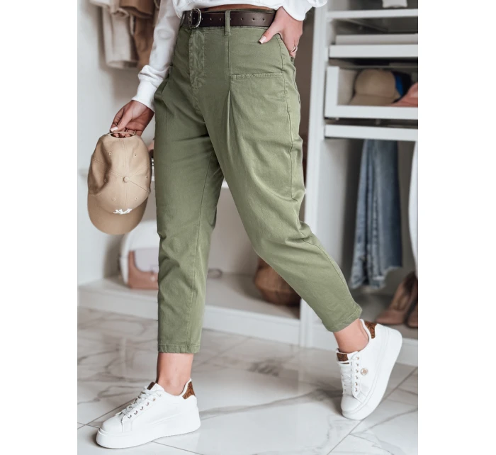 Dámské khaki kalhoty Dstreet model 21986293 - FashionStreet