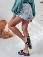 Dámské džínové šortky s páskem SHORT modré model 21987505 - Dstreet