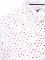 Pánske tričko s krátkym rukávom biele Dstreet KX1025
