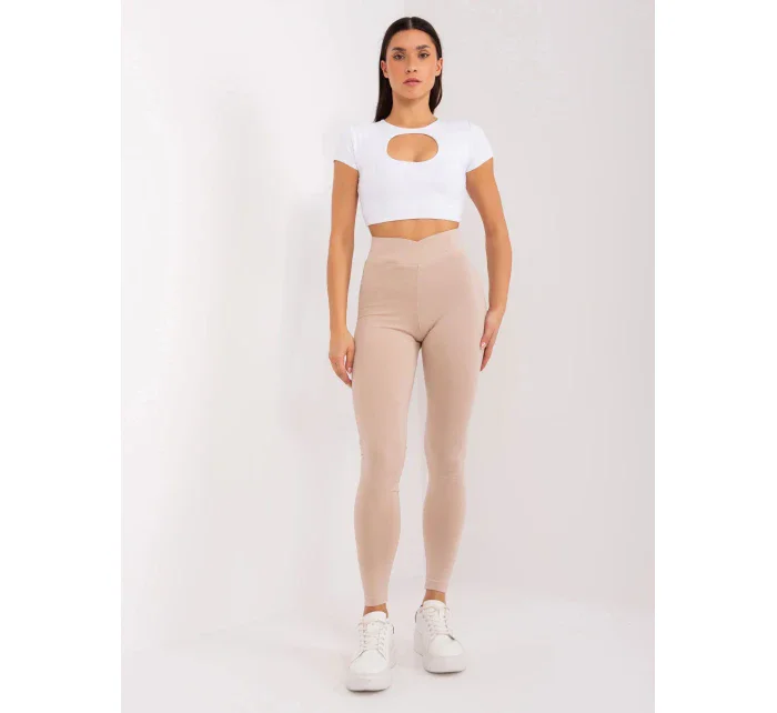 Dámske legíny LK 523.02 beige - Rue Paris