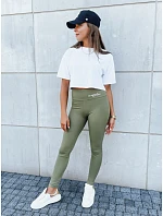 Dámské sportovní legíny SIMPLE  khaki  model 22103957 - FashionStreet