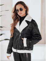 Dámská bunda z ovčí kůže černá Dstreet model 21991676 - FashionStreet