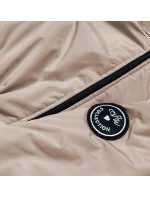 Dámska oversize bunda parka v cappuccino farbe (B8080-12) Dámska oversize bunda parka v cappuccino farbe (B8080-12)