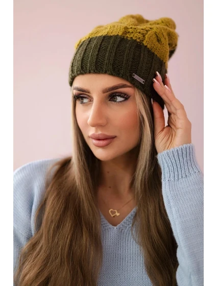 Paris fleecová čiapka K212 kivi+khaki