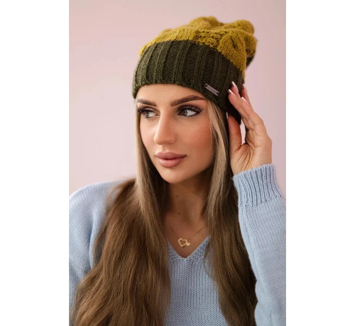 Paris fleecová čiapka K212 kivi+khaki