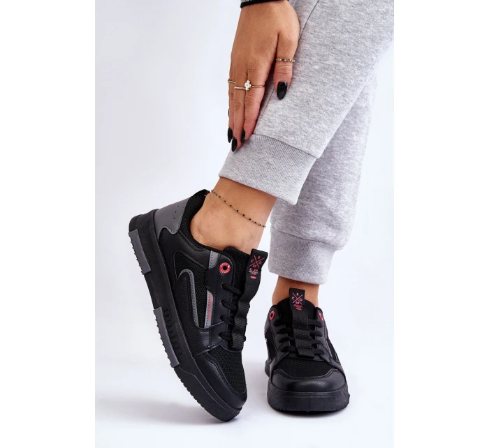 Damskie Niskie Sneakersy Cross Jeans LL2R4012C Czarne