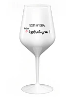 I AM HYDRA. I LOVE HYDRATING! - biely nerozbitný pohár na víno 470 ml