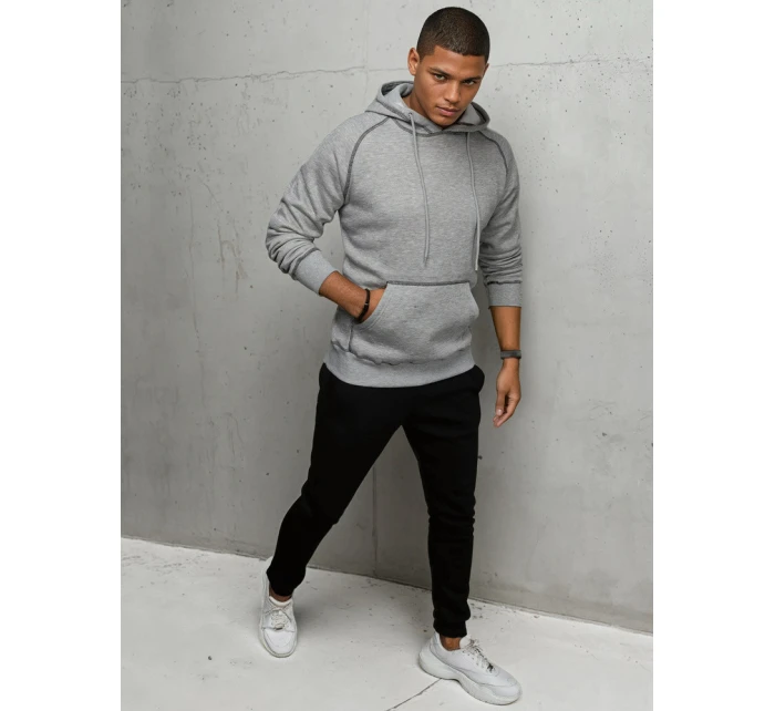 Pánská světle šedá mikina model 21967193 - Dstreet Pánská světle šedá mikina model 21967193 - Dstreet