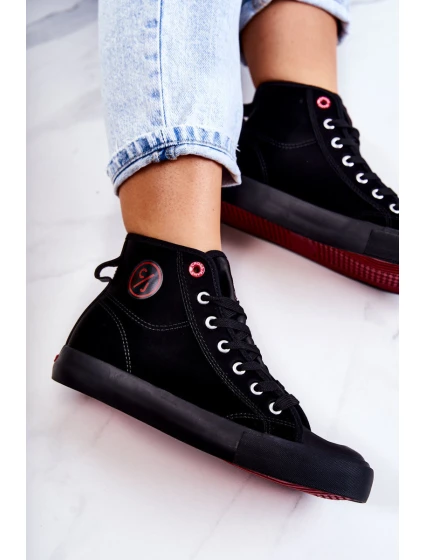Dámské vysoké tenisky model 21581984 černá - Cross Jeans Dámské vysoké tenisky model 21581984 černá - Cross Jeans