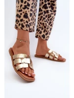Ploché Dámské Sandály Z Zlaté model 21661048 - EVENTO
