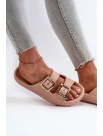 Lehké Dámské Žabky model 21661693 Beige - Zaxy