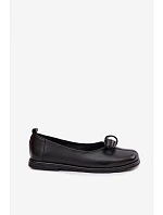 Kožené dámské polobotky model 22069739 Černé - Zazoo