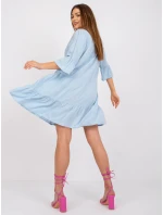 Šaty D73761M30214A2 svetlomodré