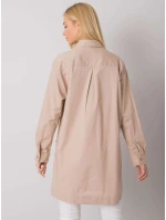 Košile EM KS model 16226190 béžová - FPrice Košile EM KS model 16226190 béžová - FPrice