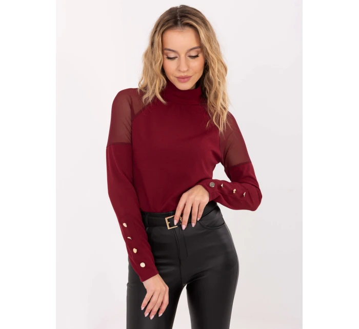 Bluzka MI BZ model 21757372 bordowy - FPrice