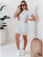 Dámské pruhované mini šaty světle šedé Dstreet model 21986836 - FashionStreet