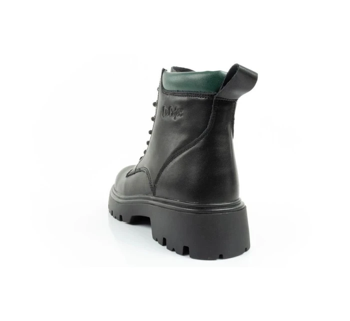 boty dámské model 21406141 boty kožené zateplené šněrovací dámské boty - Lee Cooper