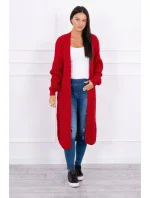 Dlhý sveter červený