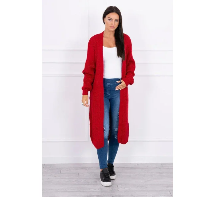 Dlhý sveter červený