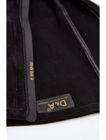 Dámské kozačky na klínku s ozdobnou mašlí model 21718438 Černé - D&A