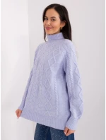 Sweter AT SW  jasny fioletowy model 19034243 - FPrice