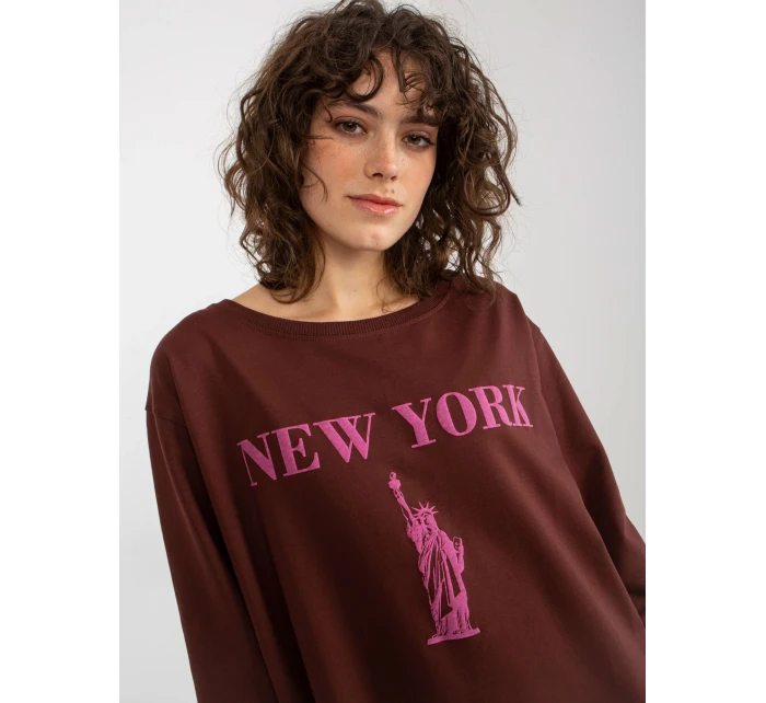 Mikina VI BL 3212.15X tmavo hnedá Mikina VI BL 3212.15X tmavo hnedá