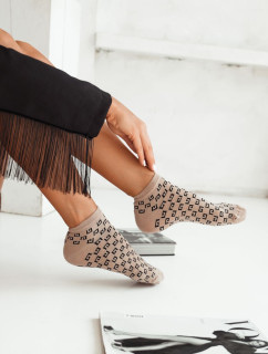 Módne béžové ponožky GG - Milena