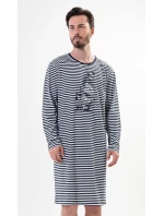 Pánská noční košile s dlouhým rukávem model 17742194 - Vienetta MAN Pánská noční košile s dlouhým rukávem model 17742194 - Vienetta MAN