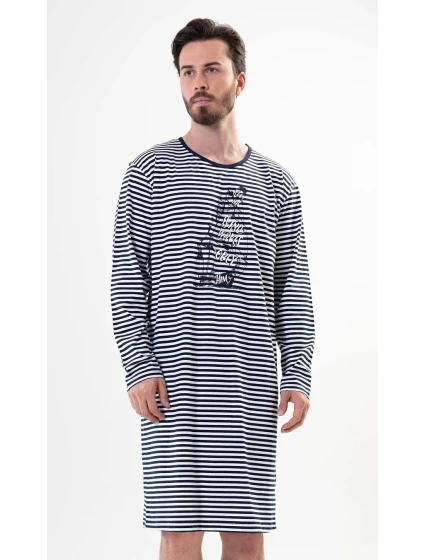 Pánská noční košile s dlouhým rukávem model 17742194 - Vienetta MAN Pánská noční košile s dlouhým rukávem model 17742194 - Vienetta MAN
