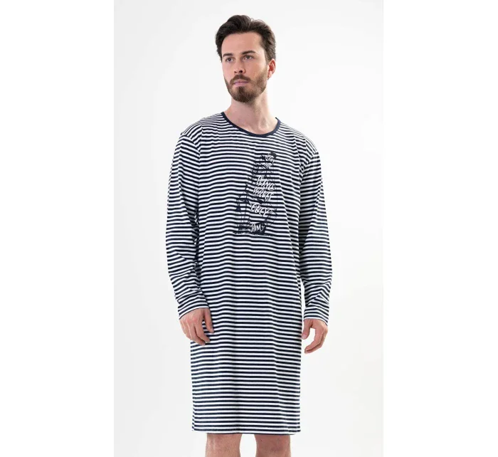 Pánská noční košile s dlouhým rukávem model 17742194 - Vienetta MAN Pánská noční košile s dlouhým rukávem model 17742194 - Vienetta MAN