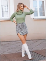 Dámsky sveter NOAH olivový FashionStreet MY1401 Dámsky sveter NOAH olivový FashionStreet MY1401