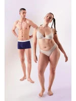 Pánske boxerky GO ABC 2.0 Hipster 2P - MODRÁ - modrá 00RA - SLOGGI