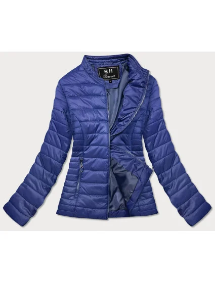 Svetlomodrá tenká dámska bunda so stojačikom (BH-2006)