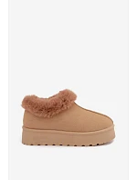 Pánské zimní boty na platformě s kožešinou Big Star model 22391253 Béžové - Big Star Shoes Pánské zimní boty na platformě s kožešinou Big Star model 22391253 Béžové - Big Star Shoes