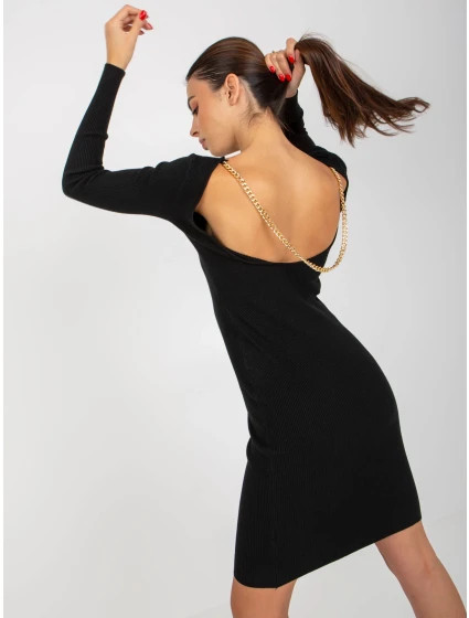 Dámske šaty NM SK NG 2307 čierne Dámske šaty NM SK NG 2307 čierne