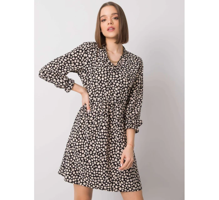 Šaty WN SK R817.66 čierna a béžová Šaty WN SK R817.66 čierna a béžová